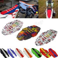 【cw】 25 Colorful Enduro Motocross Custom Ribbed Seat Cover Gripper Traction Seat Pad for Honda Kawasaki EXC XCF XR CRF 250 450 ！