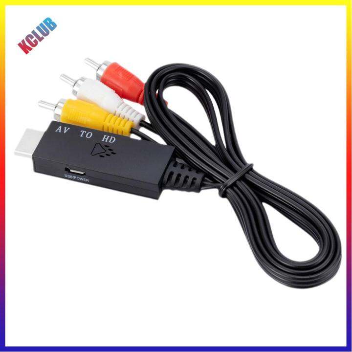 To RCA AV Converter Cable Settop Box To TV Audio Video