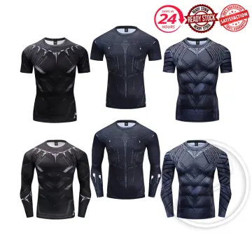 Mens Superhero Running Short Sleeve Printed T-shirts Men