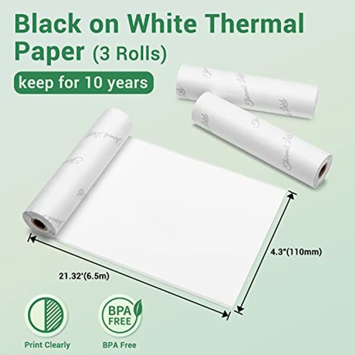 phomemo-white-non-adhesive-thermal-paper-4-3-110mm-white-thermal-paper-for-phomemo-m04s-m04as-portable-thermal-printer