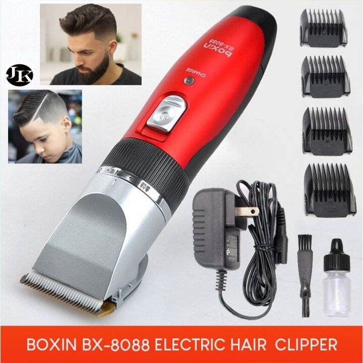 BOXIN 8088 Quiet Hair Clippers Cordless Rechargeable Razor Lazada PH