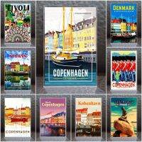 แม่เหล็กติดตู้เย็น เนื้ออะครีลิค เดนมาร์ก 2×3 นิ้ว Premium Grade วินเทจ Fridge Magnet Acrylic Denmark Souvenir Vintage Retro 2x3" รับสั่งทำผลิต Made to order