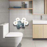 New Fashion Simple Metal Paint Animal Tissue Rack Toilet Bedroom Wall Hanging Storage Rack Wholesale Toilet Roll Holders