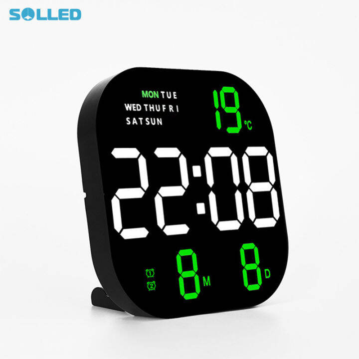 solled-led-digital-wall-clock-10-level-adjustable-brightness-time-temperature-date-display-wall-mounted-remote-control-alarm-clock-pdo