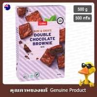 โคลส์แป้งผสมสำเร็จรูปสำหรับทำช็อกโกแลตบราวนี่ 500กรัม - Coles Chocolate Brownie Mix Flour 500g.