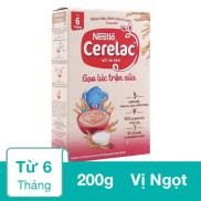 HSD T9-2023 Bột Ăn Dặm Nestlé Cerelac Gạo Lức Trộn Sữa Hộp 200g Từ 6 Tháng