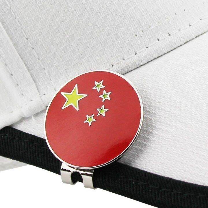 golf-red-flag-cap-clip-flag-mark-ball-cap-accessories-golf-mark-clip-five-star-fan-supplies-free-shipping