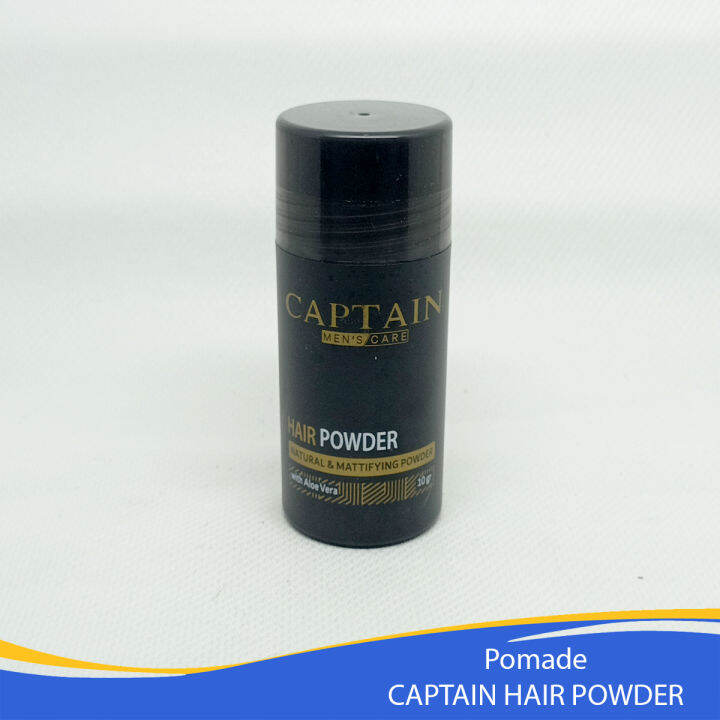 Original CAPTAIN Hair Styling Powder tampak lebih tebal dan bervolume ...