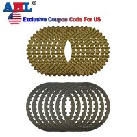 AHL Motorcycle Yellow Clutch Plates Steel Friction Plate For Harley XL883 XL1200X XL1200V Sportster 1200 XL50 XL1200C XLH1200C