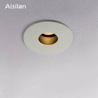 Aisilan LED recessed spot light anti-glare downlight bedroom Round or Square White LED Ceiling Spot Light indoor lighting