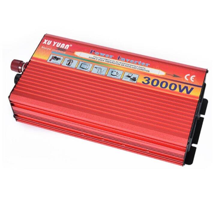 อินเวอเตอร์-3000w-4000w-car-power-inverter-3000-w-auto-car-เครื่องแปลงไฟ-usb-dc-24v-to-ac-220-v-50hz-ที่ชาร์จแบตในรถและอินเวอเตอร์-ร้านค้าไทย-เสียเปลี่ยนใหม