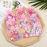 2pcs Cartoon Wooden Beads Unicorn Flower Animal Charms Necklace Bracelet Set Childrens Jewelry Sets Kids Toys Girls Gifts