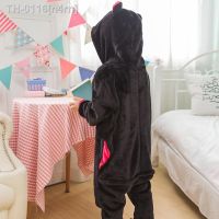 ✗ n4rn Kigurumi-Pijama com capuz animal para crianças flanela macio quente morno Onesie pijamas meninos e meninas inverno