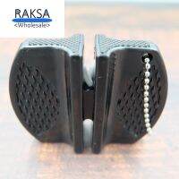 RAKSA Wholesale AC001 ที่ลับมีดแบบพกพา แบบ 2 หัว ประกอบไปด้วย หัวลับแบบหยาบ และหัวลับแบบละเอียด พกพาสะดวก ทำให้มีดกลับมาคมเหมือนใหม่ Sharpener for knife