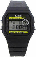 Casio F-94Wa-9Dg Mens Digital Multi-Function Black Rubber Watch