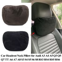 For Audi E-tron A3 A4 A6 S3 S4 S5 Q3 Q4 Q5 Q7 Car Seat Headrest Neck Pillow for Audi A5 A8 RS3 RS4 RS6 Soft Cushion Accessories