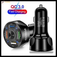 RUANEHAN Mini Adapter Travel charger QC3.0 Car Charger Car Quick Charger Dual USB Port 4 USB Car Charger