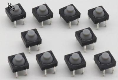 20pcs/lot 8x8x5MM 4PIN G77 Conductive Silicone Soundless Tactile Tact Push Button Micro Switch Self-reset Free Shipping