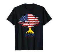 American Flag Colombian Roots Tshirt Tshirt