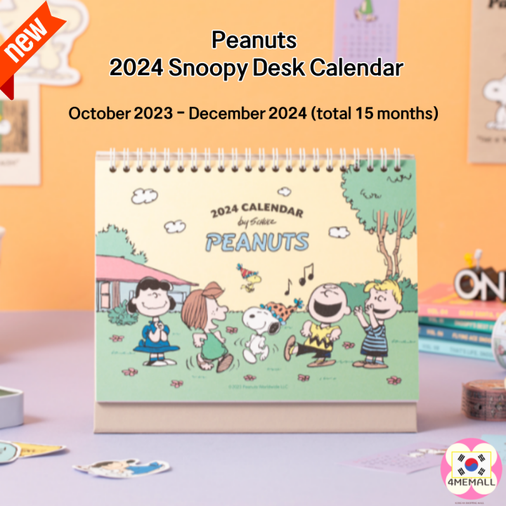 [Peanuts] 2024 Snoopy Desk Calendar Lazada Singapore