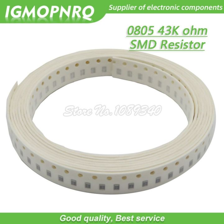 300pcs 0805 SMD Resistor 43K ohm Chip Resistor 1/8W 43K ohms 0805 43K