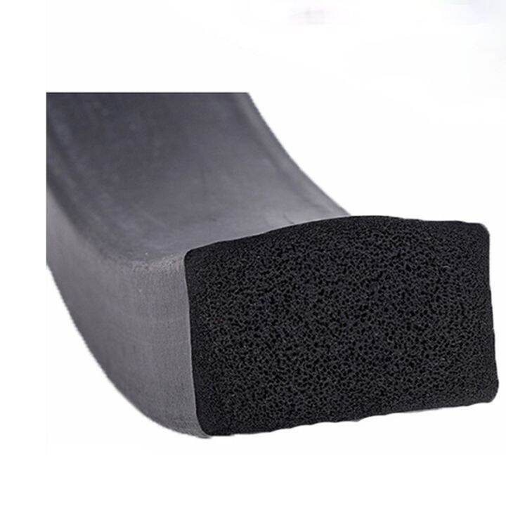 5meter-epdm-foamed-rubber-square-type-sealing-strip-sound-proofing-dustproof-black-foamed-rectangle-seal-strip