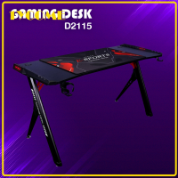 Gaming Desk รุ่น D2115 โต๊ะเกมมิ่ง โต๊ะคอมพิวเตอร์ 143.5x62x76.3 พร้อมแผ่นรองเม้าส์ขนาดใหญ่