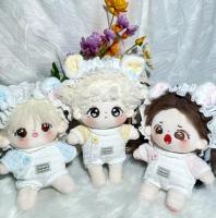 แฮนด์เมด10/15/20Cm 2Pc Doll เสื้อผ้า3สีชุดจั๊มสูทน่ารักผ้าคาดผม Kpop ตุ๊กตาชุดตุ๊กตาของเล่นชุด Cos