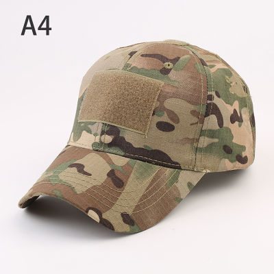 💖【Lowest price】MH เบสบอลหมวกลายพรางยุทธวิธีทหารกลางแจ้งต่อสู้ paintball adjustable Hat