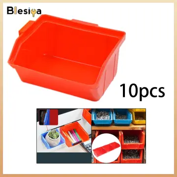 10Pcs Heavy Duty Nail and Screw Organizer Stackable Storage Bin