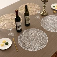 【CC】 Round Placemats Restaurant Hollow decoration Anti-hot Dining Table Steak Plate