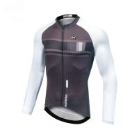 Mens Long Sleeve Cycling Jersey Bike Jersey Top Mountain Bike MTB Road Bike Cycling Breathable Quick Dry Sports Clothing