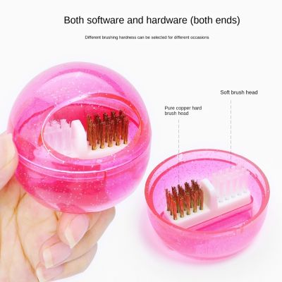 Brush Hard Drill Grinding Cleaner Nail Art Tool Cleaning Case Nail Drill Bit Cleaning Brush Remove Dust Copper Wire