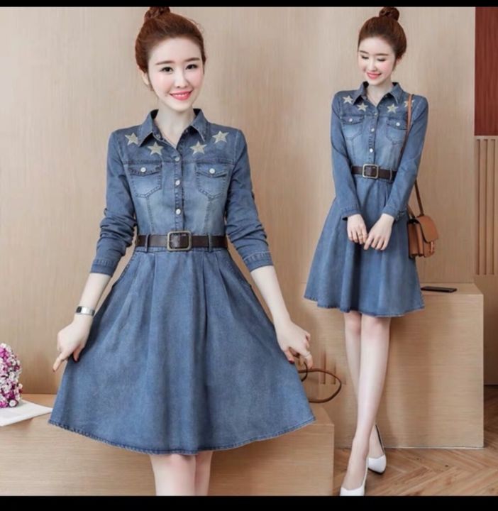 Giảm giá Pass Váy bò denim liền thân không tay  BeeCost