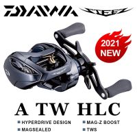 DAIWA 2021 STEEZ A TW HLC รอกเหยื่อล่อตกปลาที่ม้วนในน้ำเค็มแบบหล่อยาวต่ำ