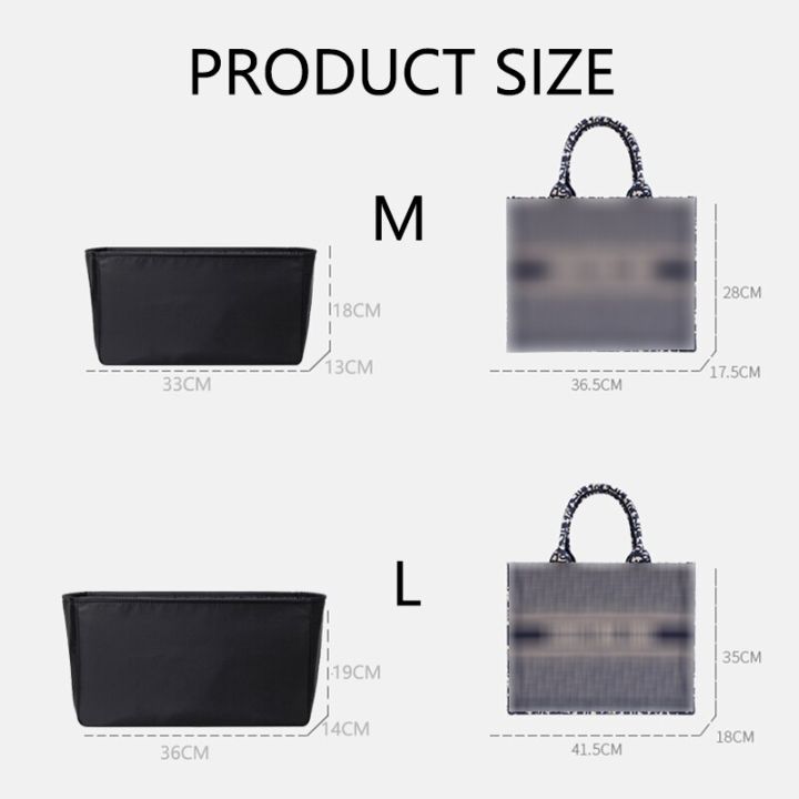 book-tote-large-nylon-bag-liner-bamader-black-zipper-cosmetic-bag-waterproof-make-up-toiletries-toolkit-organizer-fit-bag-liner