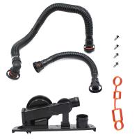 Crankcase Vent Valve PCV &amp;Hose Service Kit 06F103235 06F103221E for Audi A4 VW Jetta Passat 2.0T