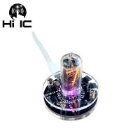 ✕ QS18-12 Glow Tube Clock 1-bit Integrated QS18 12 Glow Tube Clock Seven-color RGB LED Nixie Clock No Tubes