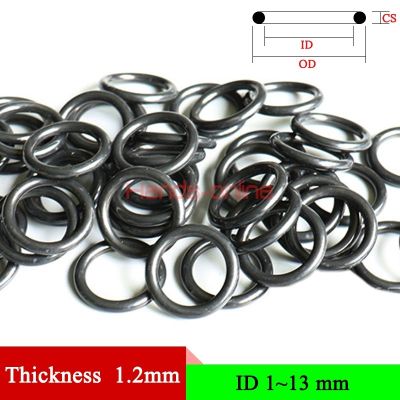 【CW】 NBR Thicknes/CS 1.2mm/0.047in Rubber Gasket ID 1-13mm/0.039-0.512in  Gas O Gaskets