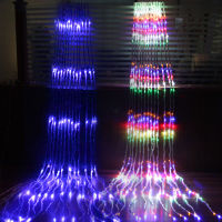 christmas decor Waterfall Curtain Icicle String Light Meteor Shower Rain String Garland Light Copper Wire Twinkle String Lights