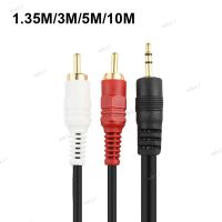 1.35M 3M 5M 10M 3.5mm Jack to AV 2 RCA Male Extend Cable Connector For Phone TV AUX Computer PC Speakers Music Audio 17TH