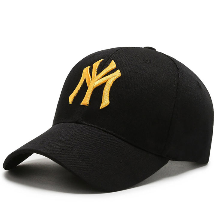 หมวกเบสบอลผ้าฝ้ายคู่ผ้าลำลองสำหรับผู้ชายและผู้หญิง-หมวกแก๊ปฮิปฮอปแนวสตรีทแฟชั่นหมวกตัวอักษร