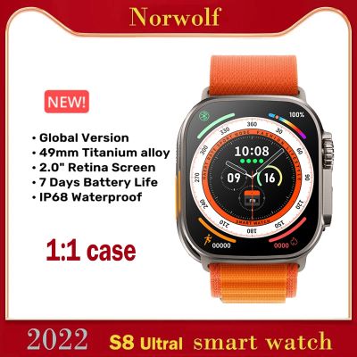 ZZOOI 49mm Ultra Smart Watch Series 8 Men Women IWO Smartwatch NFC Waterproof Sports Bluetooth Call Custom Wallpaper for Android ios