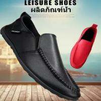 Men’s shoesรองเท้าหนังผู้ชายส้นเตี้ยที่เรียบง่ายและทันสมัยรองเท้าหนังนุ่ม แต่เพียงผู้เดียวสวมใส่สบายรองเท้าหนังชาย