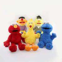 Sesame Street ตุ๊กตาของเล่น Kawaii เอลโมเออร์นี่เบิร์ตคุ้กกี้มอนสเตอร์ตุ๊กตาแต่งลายยัดนุ่นสำหรับของขวัญคริสต์มาสวันเกิดเด็ก