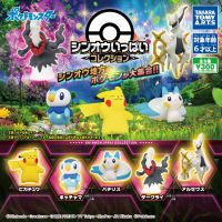 หุ่นฟิกเกอร์ TAKARA TOMY โปเกมอน GACHA Sinnoh Piplup Pachirisu Arceus Darkrai Pikachu