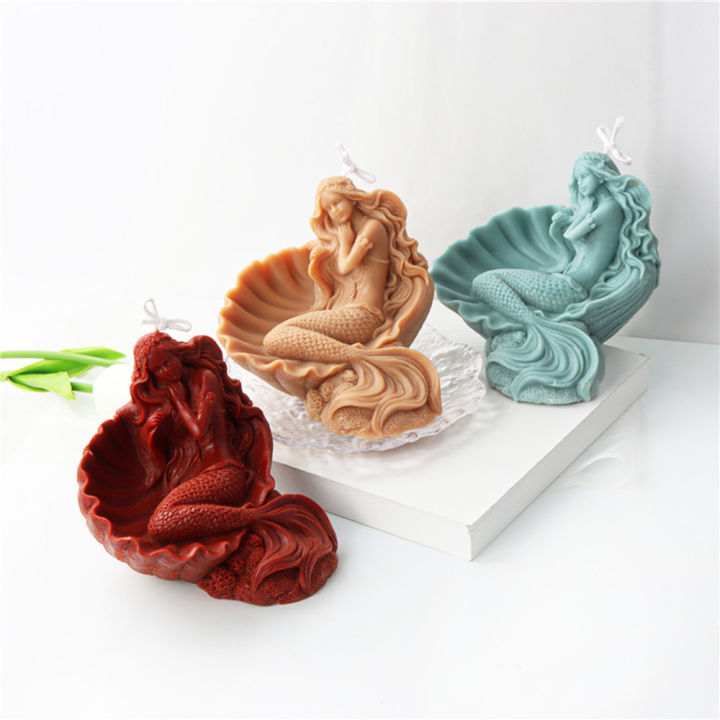 3d-home-decor-epoxy-resin-candle-molds-for-candle-making-polymer-clay-diy-mermaid-shell-candle-molds-silicone