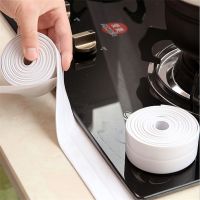 【LZ】✺☏☎  Waterproof Anti Mildew Sealing Tape Bathroom Bathtub White Pvc Self Adhesive Sealing Strip Kitchen Sink Door Window Seam Sticker