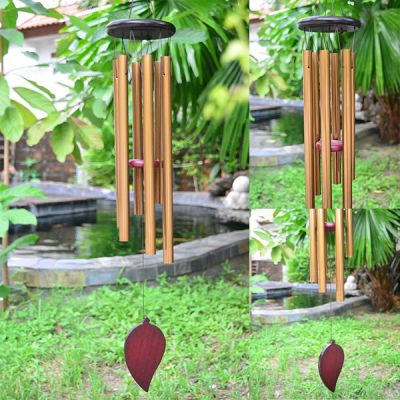 Wind Chime โมบายเสียงเมโลดี้สีทอง 6 แท่ง โมบายแขวน โมบายกระดิ่ง ระฆังลม ตกแต่งบ้าน ตกแต่งสวน กระดิ่งลม เรียกทรัพย์ กระดิ่งลม ฮวงจุ้ย กระดิ่งลมเสียงเพราะ Wind Chimes