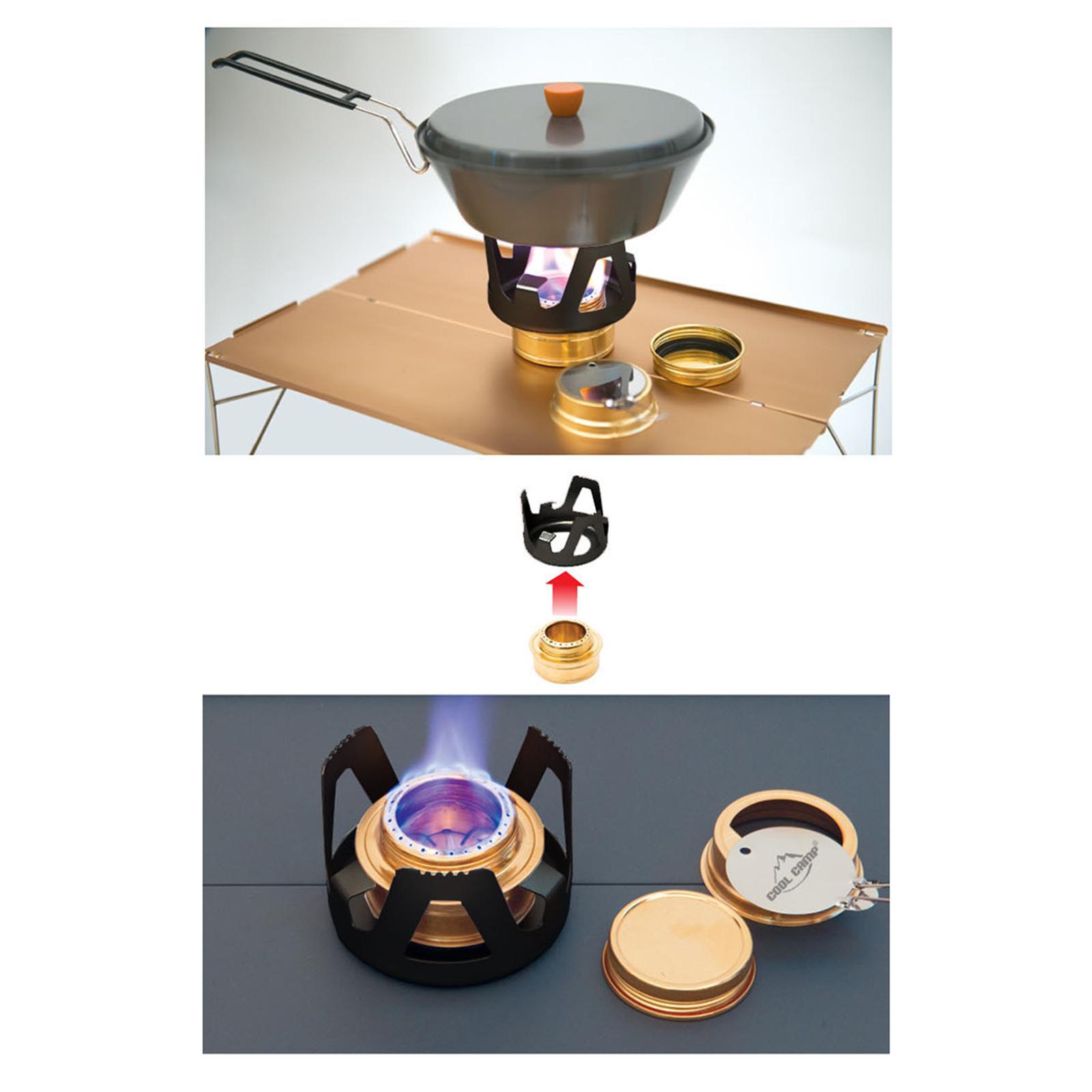 1pc Foldable Alcohol Stove Heater Camping Spirit Burner Outdoor Picnic Cookware 
